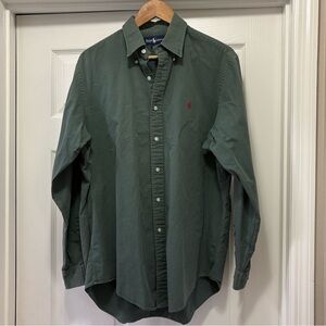 Ralph Lauren Green Casual Button Down Shirt